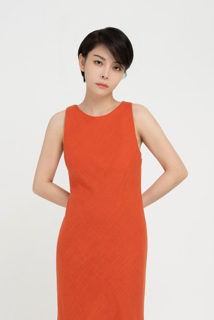 Linen Sleeveless Dress