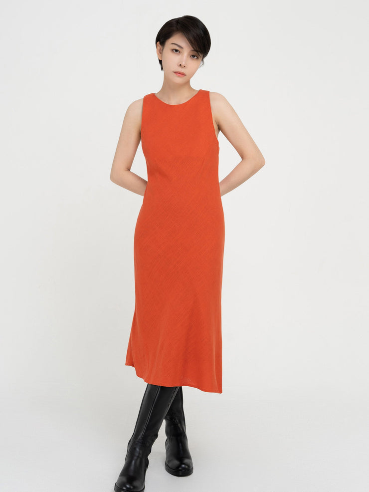 Linen Sleeveless Dress