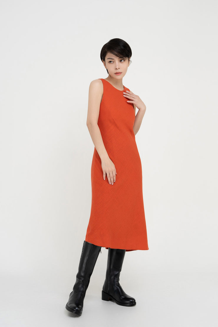 Linen Sleeveless Dress