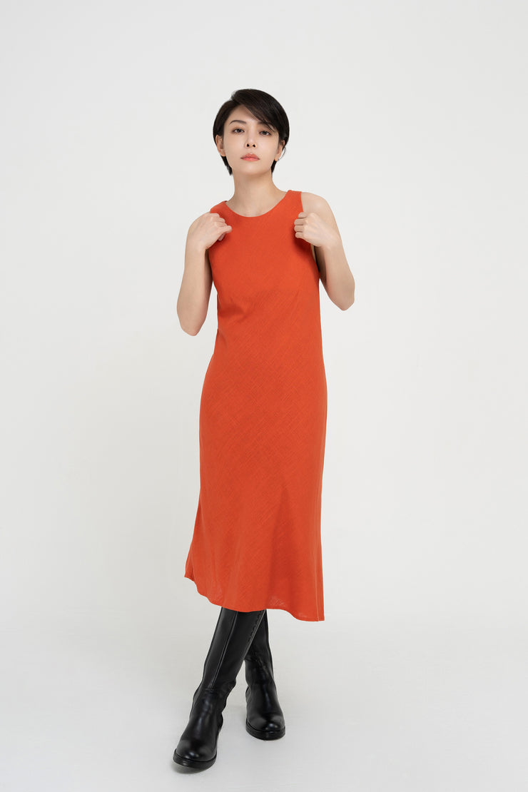 Linen Sleeveless Dress