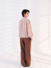 Henryneck Blouse Beige