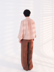 Henryneck Blouse Beige