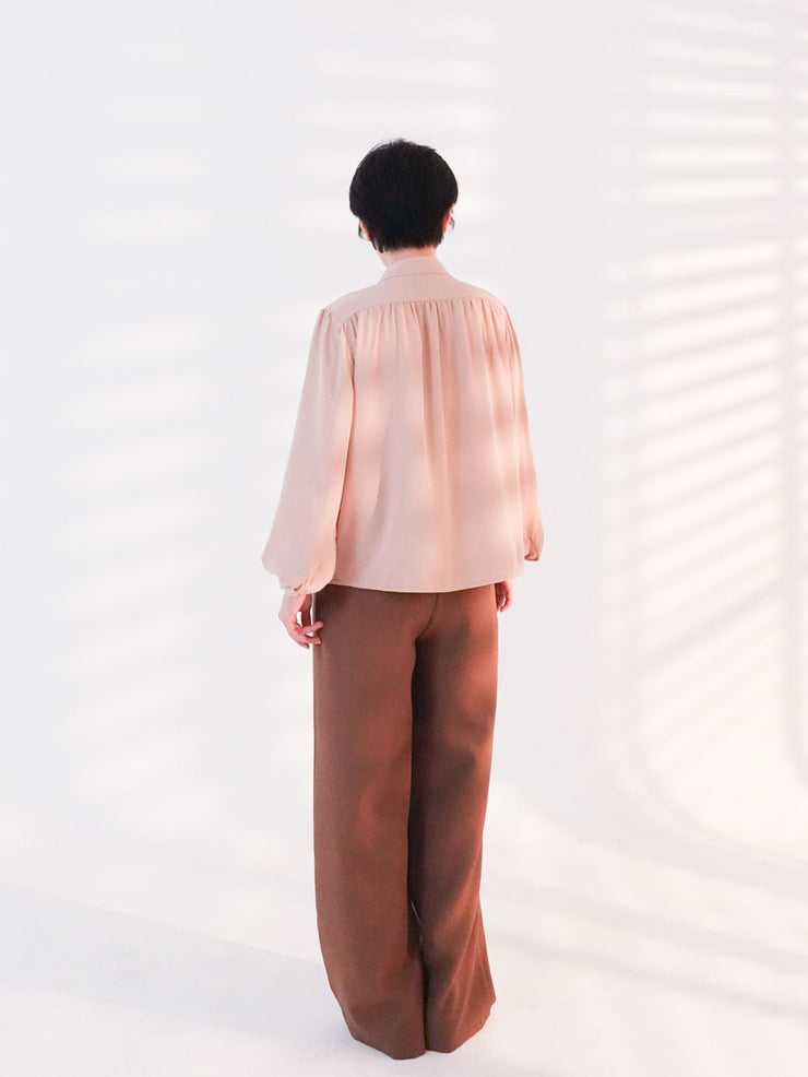 Henryneck Blouse Beige