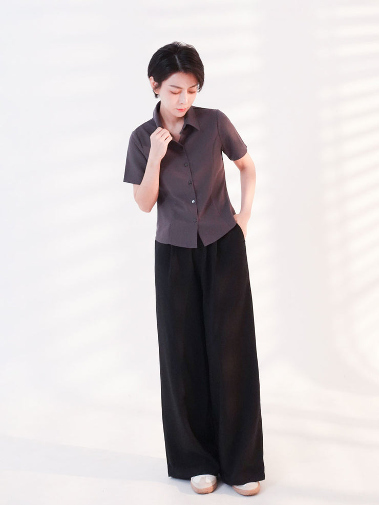 Short Sleeve Shirt Grey