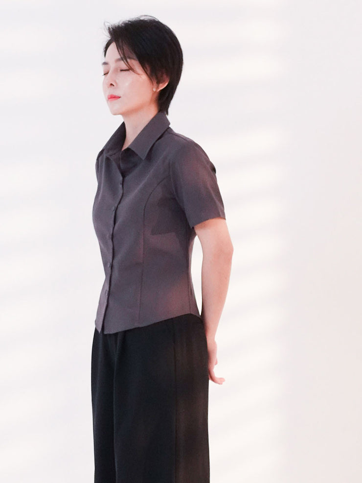 Short Sleeve Shirt Grey