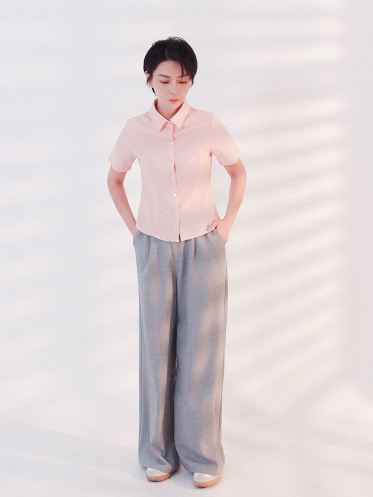Short Sleeve Shirt Pink