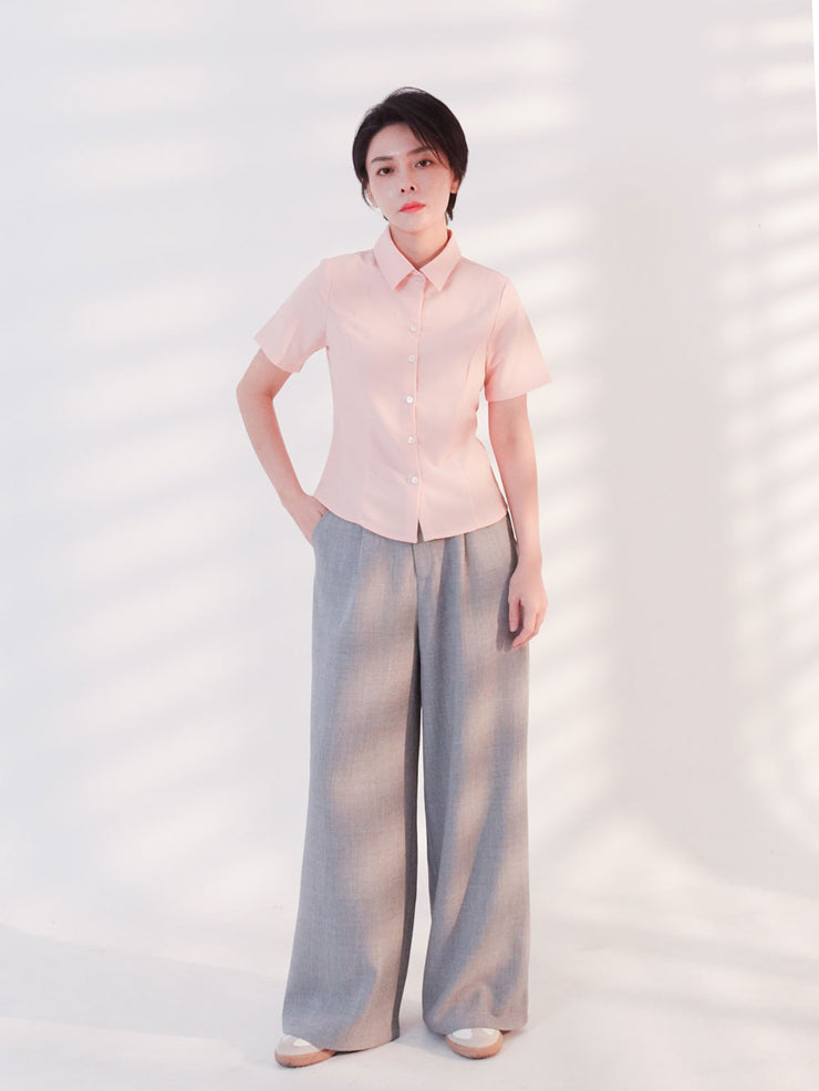 Short Sleeve Shirt Pink