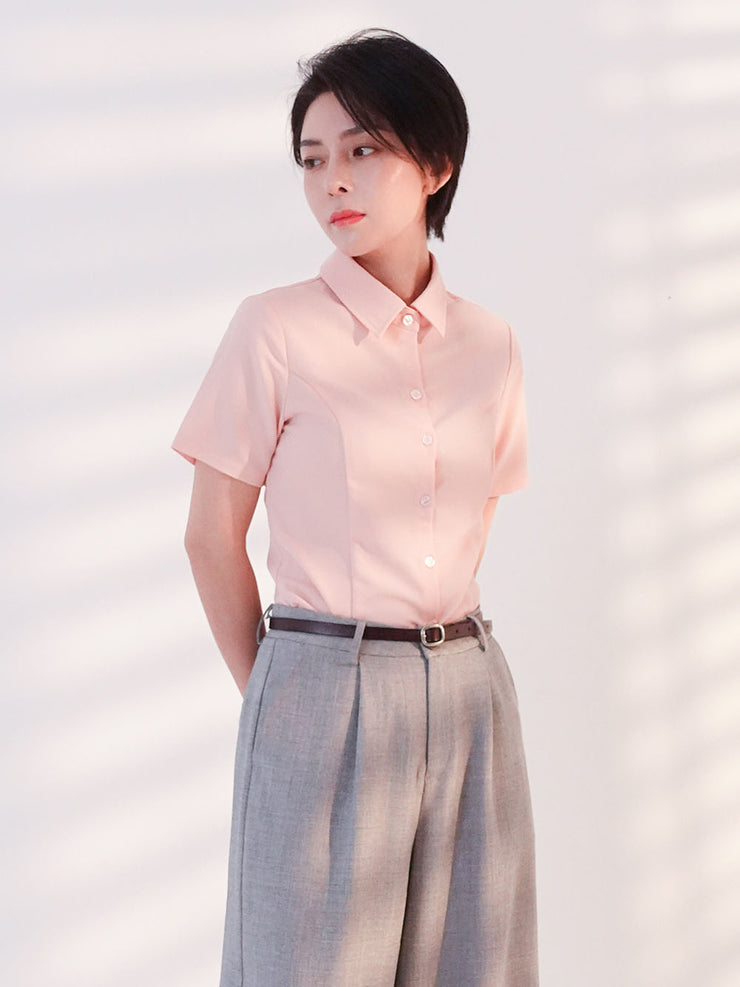 Short Sleeve Shirt Pink