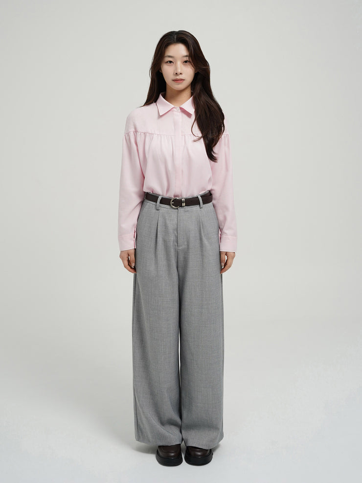 Wide Slacks Grey