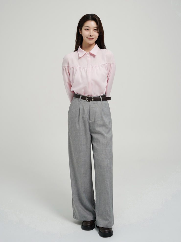 Wide Slacks Grey