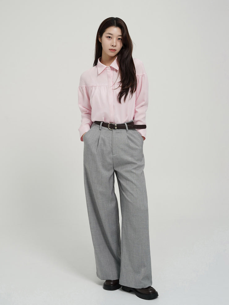 Wide Slacks Grey