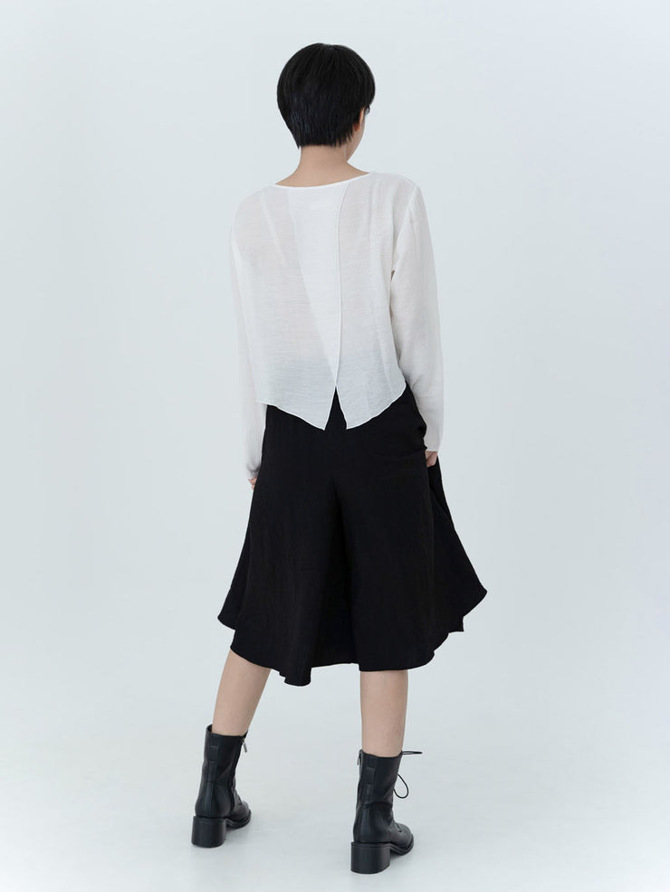 Cropped & Back-slit