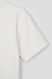 Ribbed V-neck