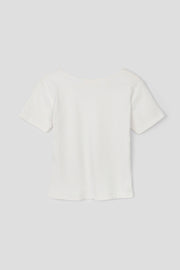 Ribbed V-neck