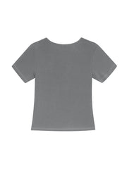 Ribbed V-neck