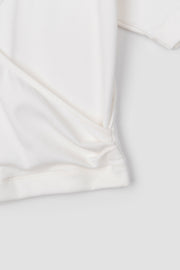V-neck Wrap cropped