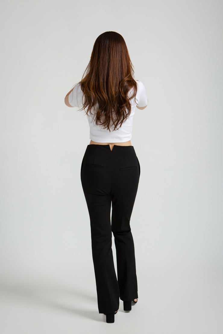 V-neck Wrap cropped