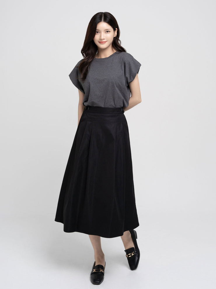 Midi Buttoned Skirt