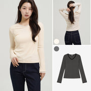 Lace Ribbed Top