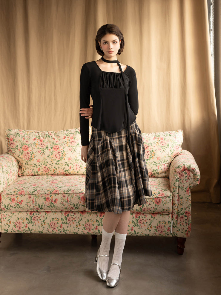 Checkered Skirt