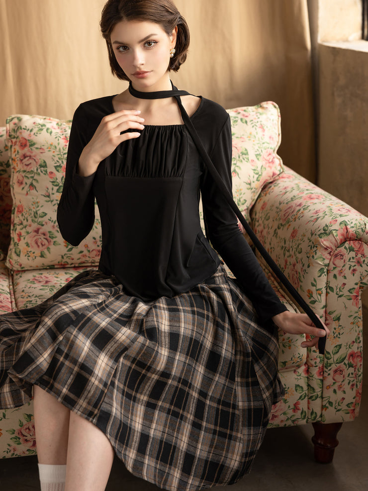 Checkered Skirt