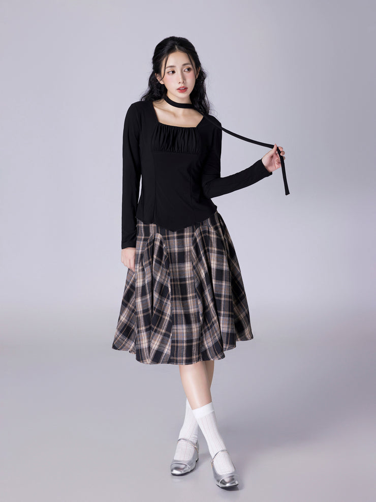 Checkered Skirt