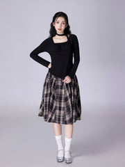 Checkered Skirt