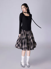 Checkered Skirt