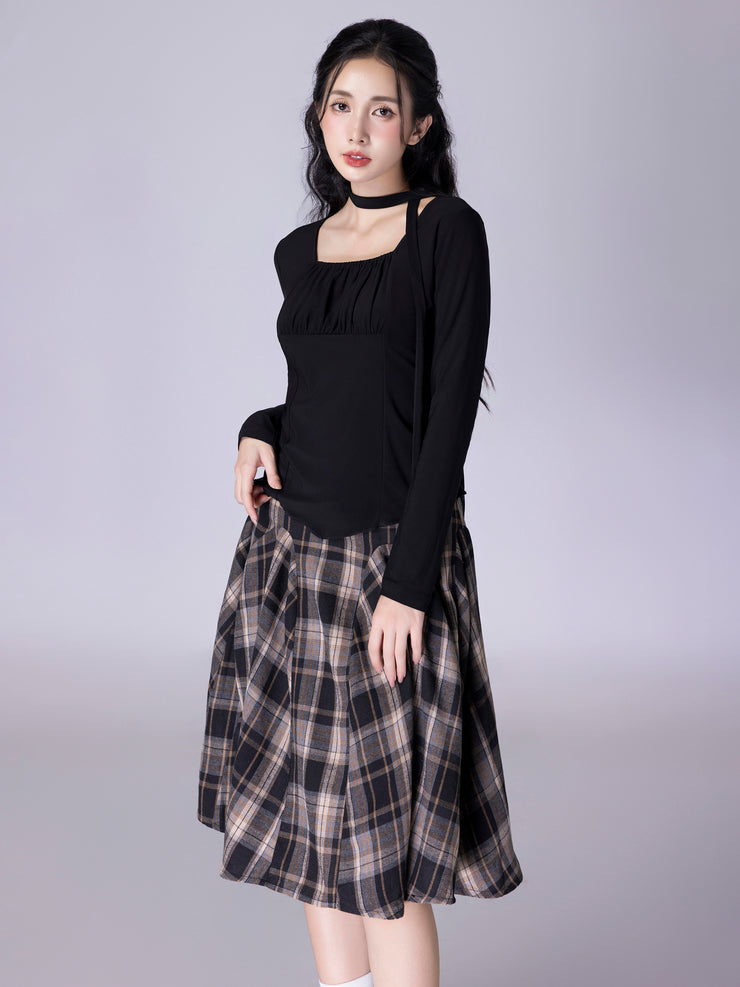Checkered Skirt