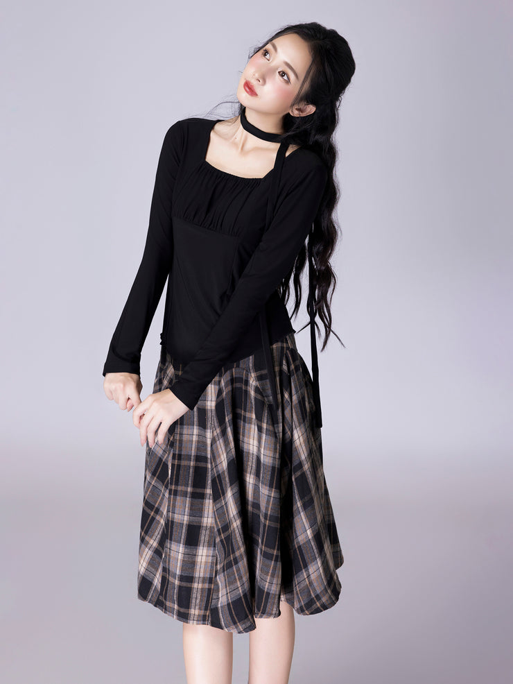 Checkered Skirt