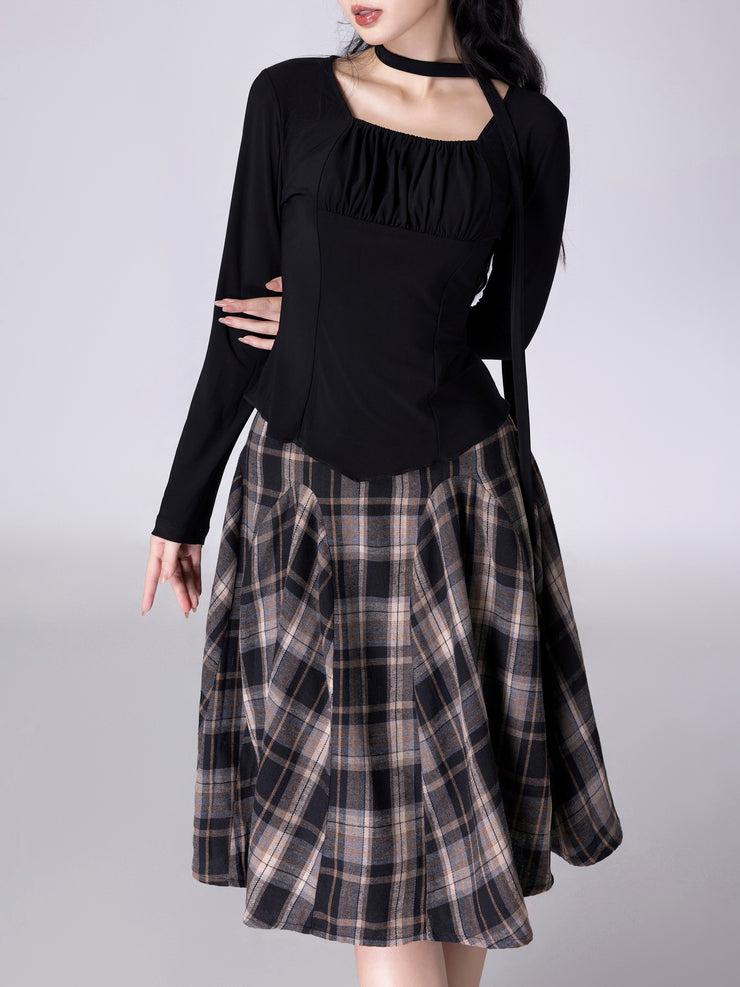 Checkered Skirt
