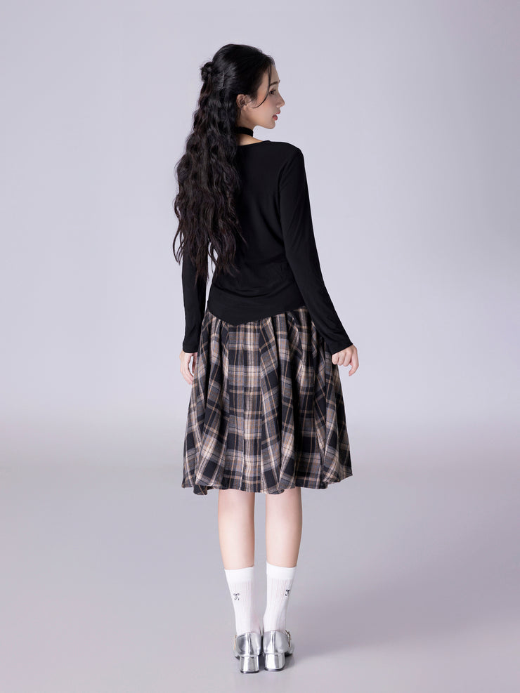 Checkered Skirt