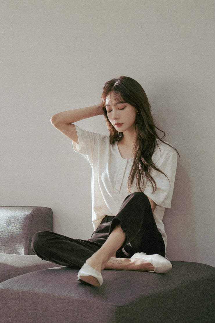 Cropped Cotton Pants