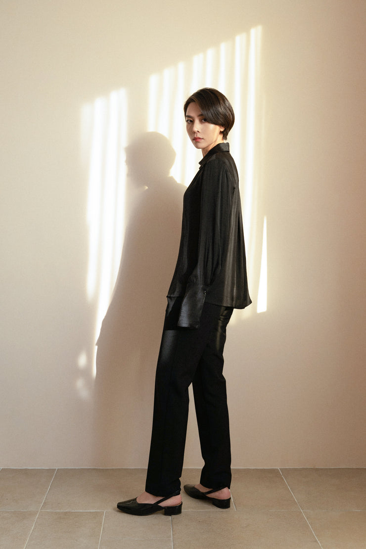 Belted Tucked Pants