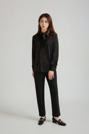 Belted Tucked Pants