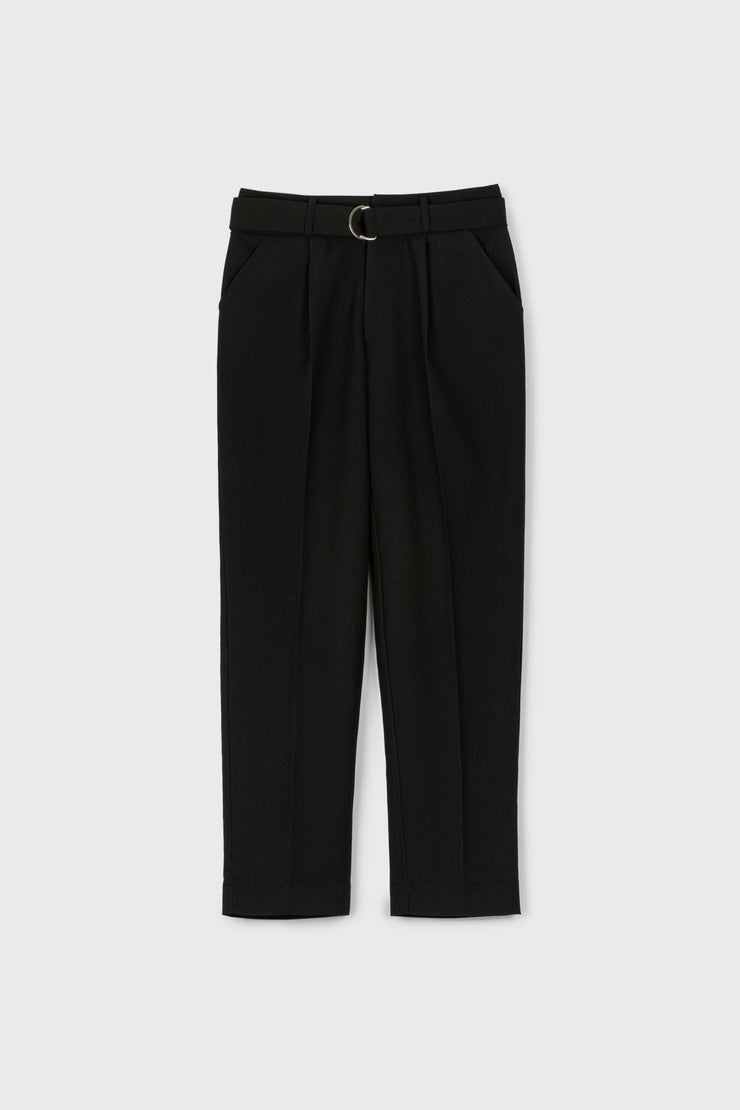 Belted Tucked Pants
