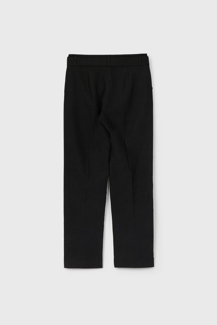Belted Tucked Pants