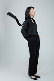 Belted Tucked Pants