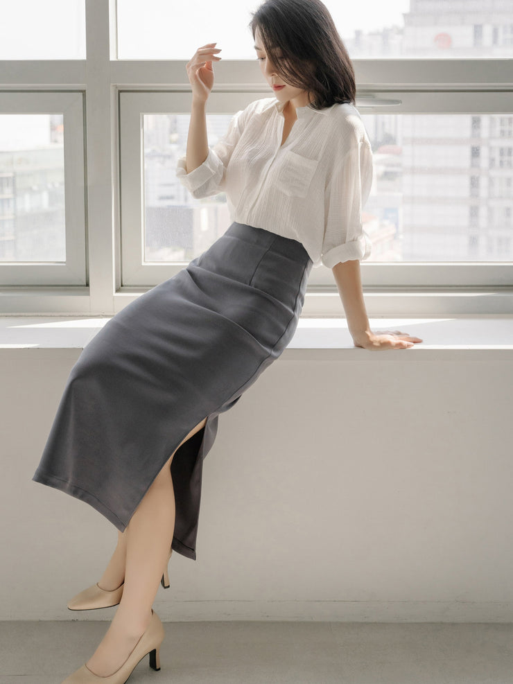 Tucked Long Skirt
