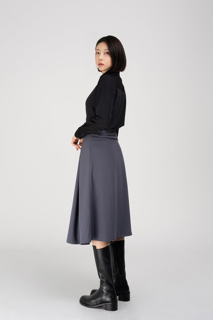 Box-pleated Midi