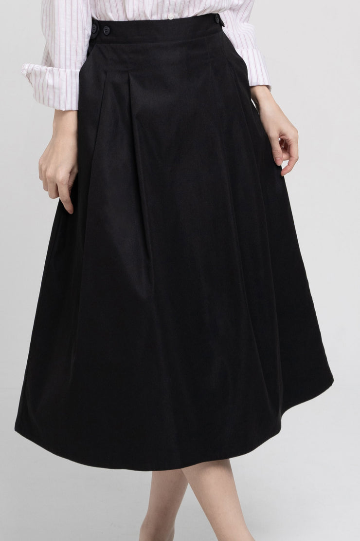 Midi Buttoned Skirt