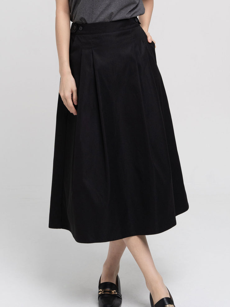 Midi Buttoned Skirt