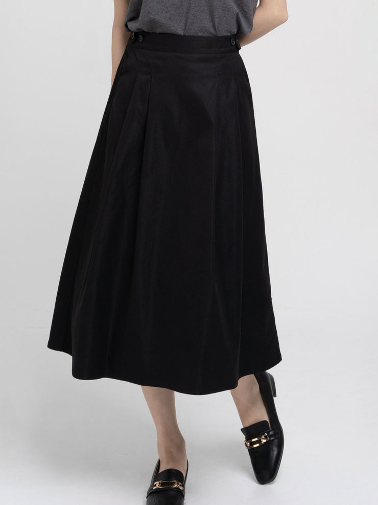 Midi Buttoned Skirt