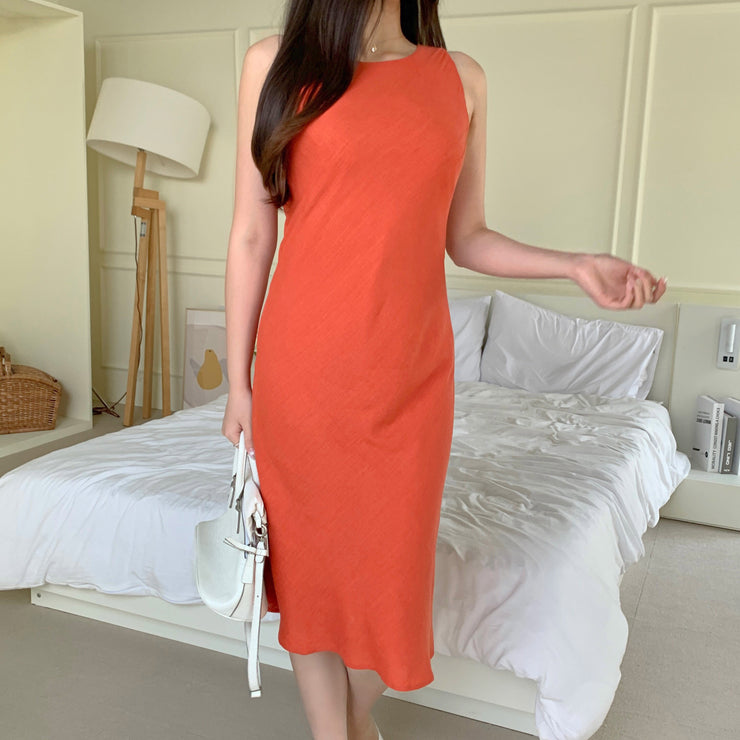 Linen Sleeveless Dress