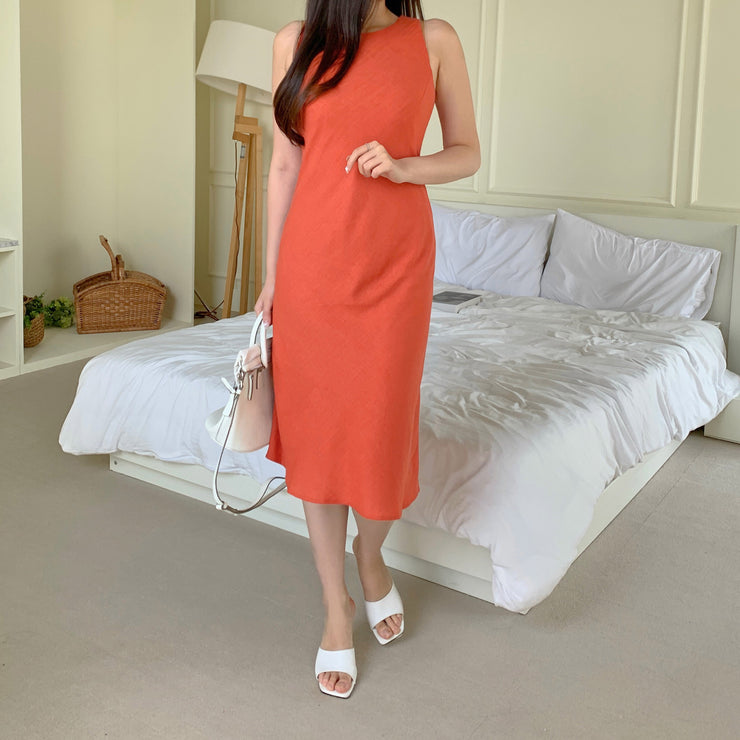 Linen Sleeveless Dress