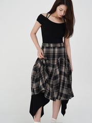 Checkered Skirt